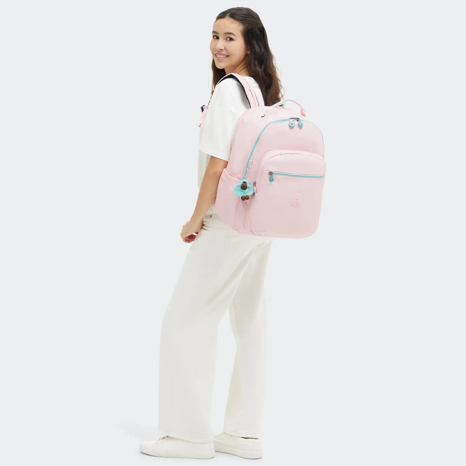 Kipling Seoul College Extra rugzak Sea Pink 15 inch