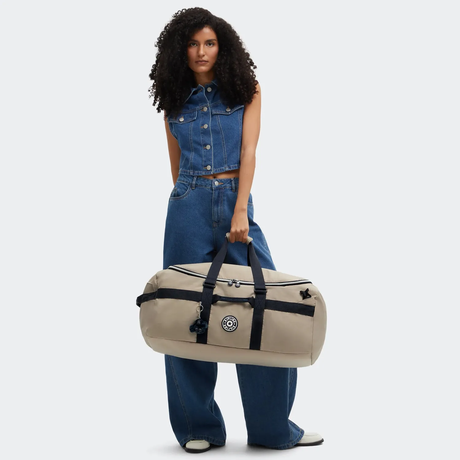 Kipling Jonis M Up reistas Soft Taupe Combo medium 15 inch