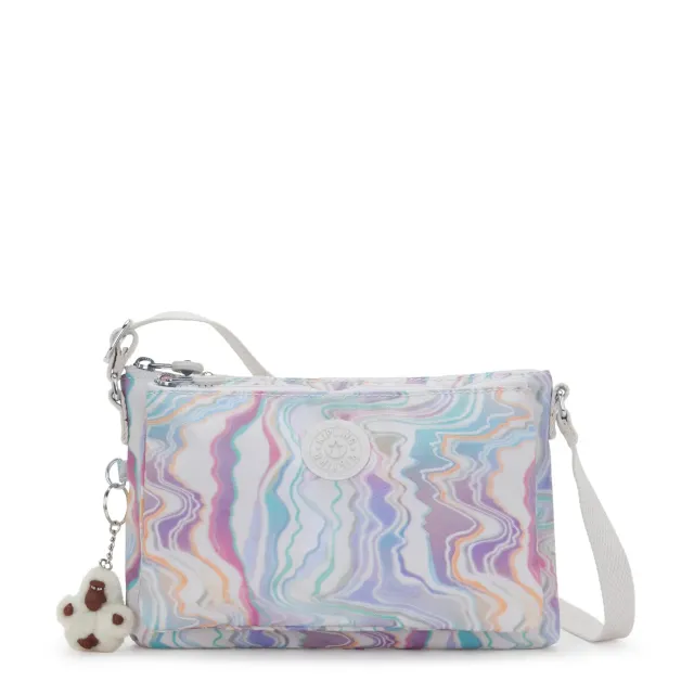 Kipling Mikaela schoudertas klein Tidal Dreams blauw