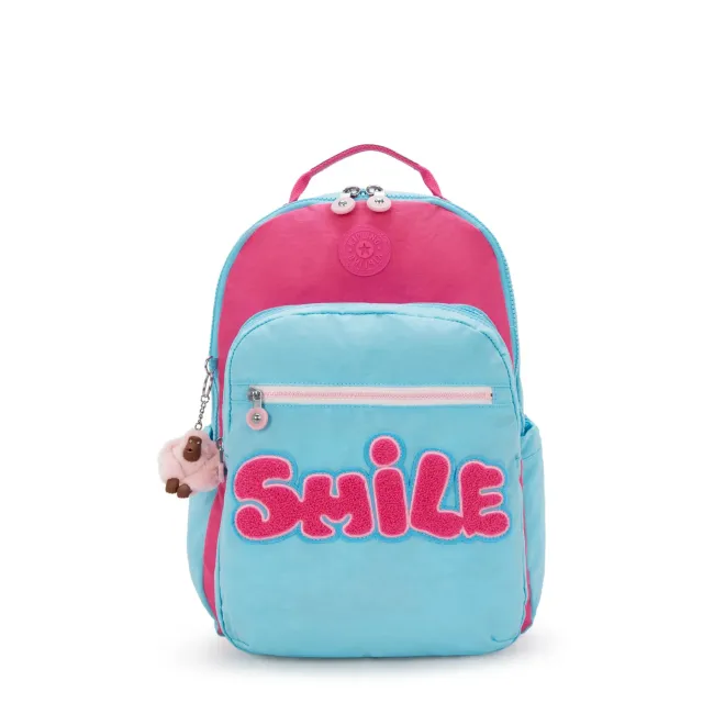 Kipling Seoul Lap rugzak Smile Blue Block groot 15 inch