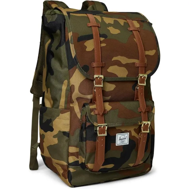 Herschel Little America rugzak 30L woodland camo laptop