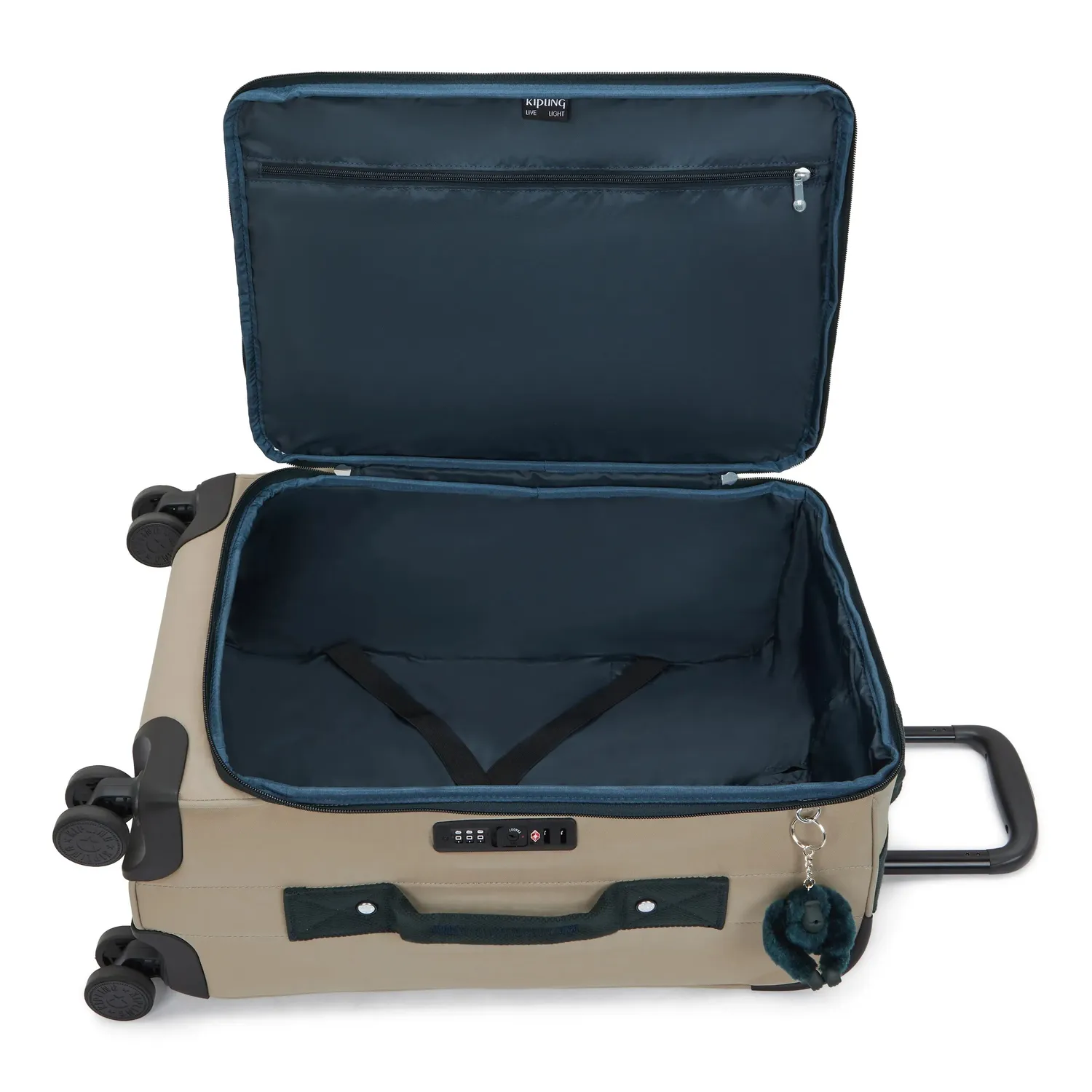 Kipling Jet S handbagagekoffer Klein Soft Taupe Combo TSA-slot