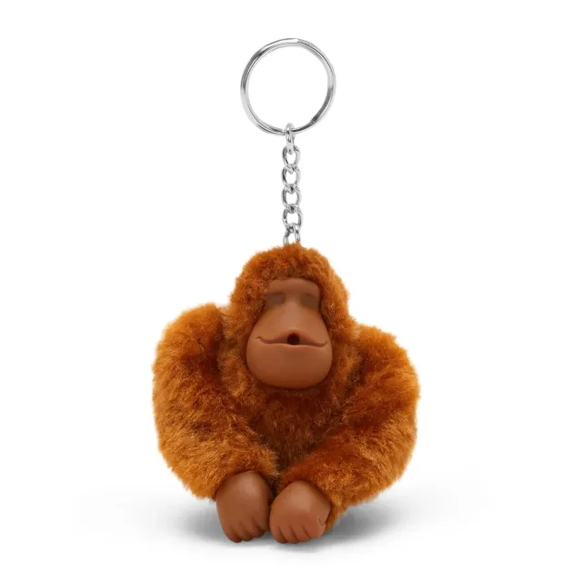 Kipling Monkeyclip M sleutelhanger Stylish Mokka medium pluizig