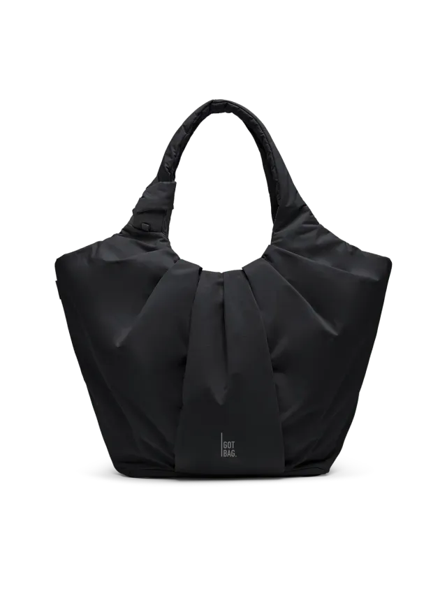 Got Bag Pleat Tote Bag draagtas black monochrome 17 liter