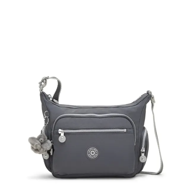 Kipling Gabbie S schoudertas Moonlit Grey medium nylon