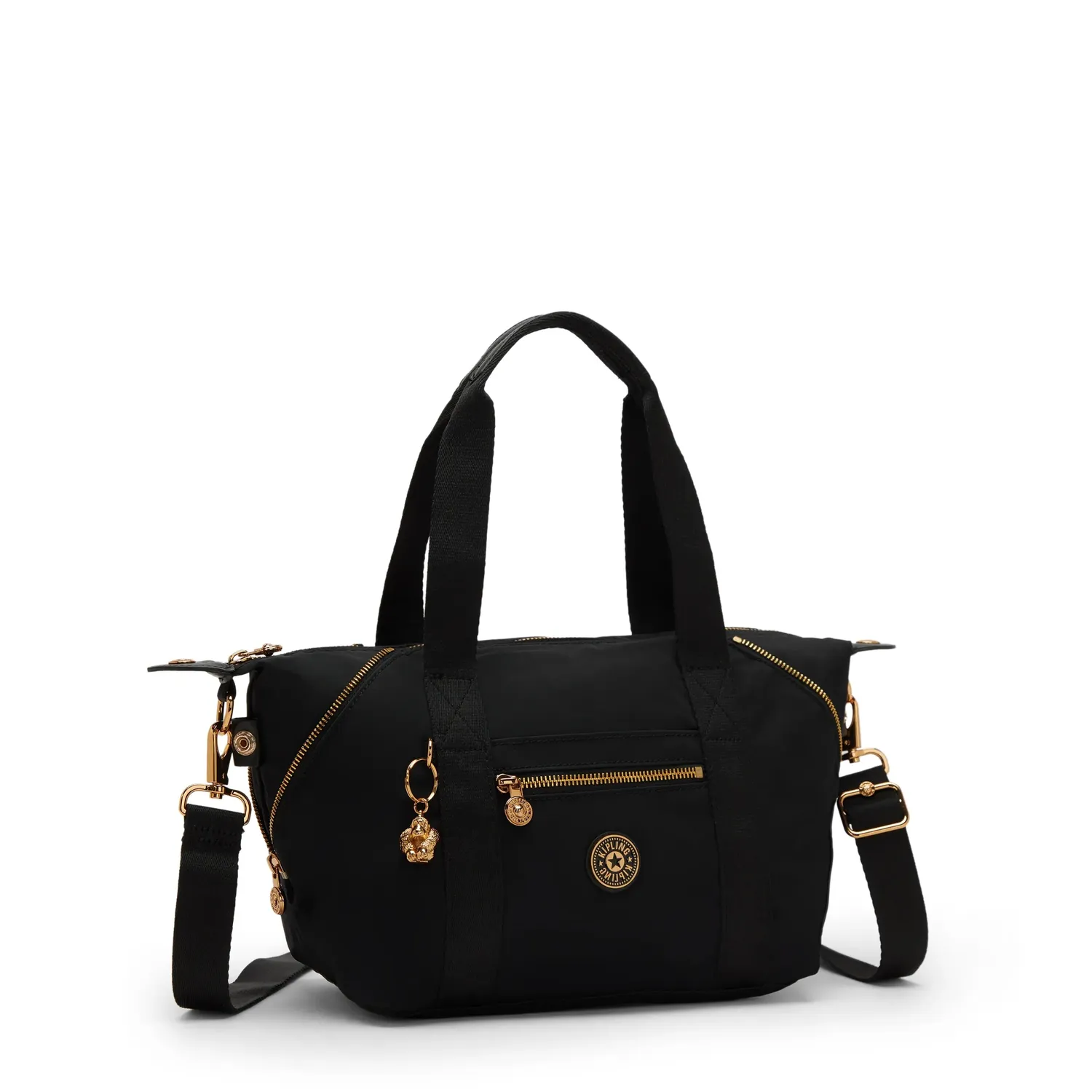 Kipling Art Mini schoudertas Blush Gold Black chic