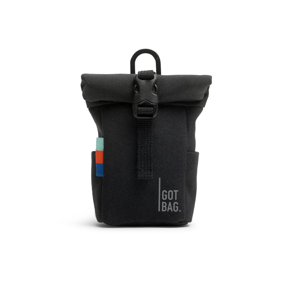 Got Bag Rolltop Charm mini-tas sleutelhanger zwart