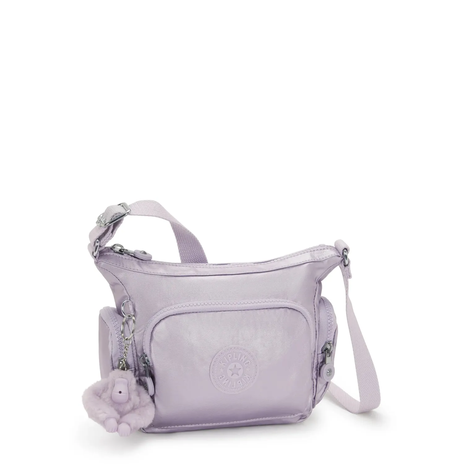 Kipling Gabbie Mini schoudertas Klein Lilac Moon Metallic waterafstotend