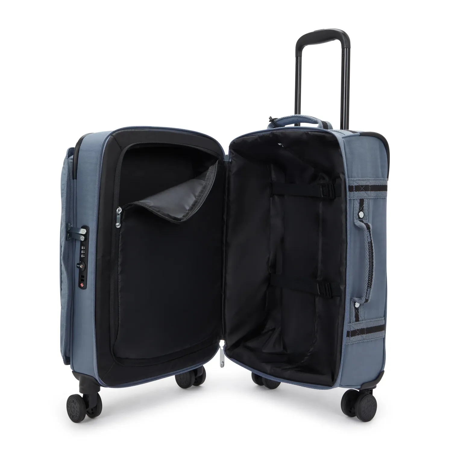 Kipling Spontaneous S koffer Blue Stone klein lichtgewicht