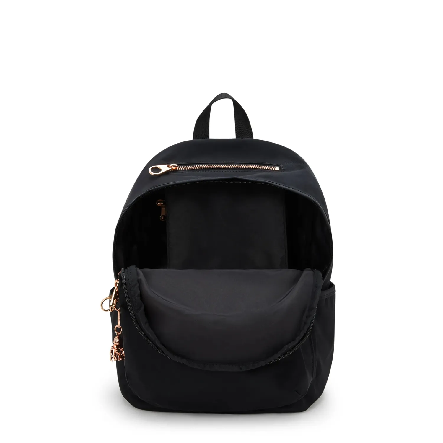 Kipling Delia rugzak Medium Black Rose Spice zijvakken