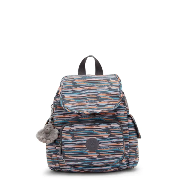 Kipling City Pack Mini rugzak Mineral Stripes extra klein gestreept