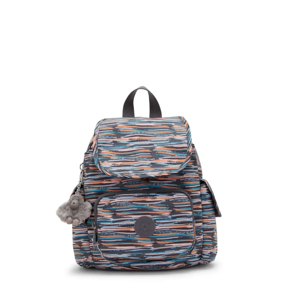 Kipling City Pack Mini rugzak Mineral Stripes extra klein gestreept