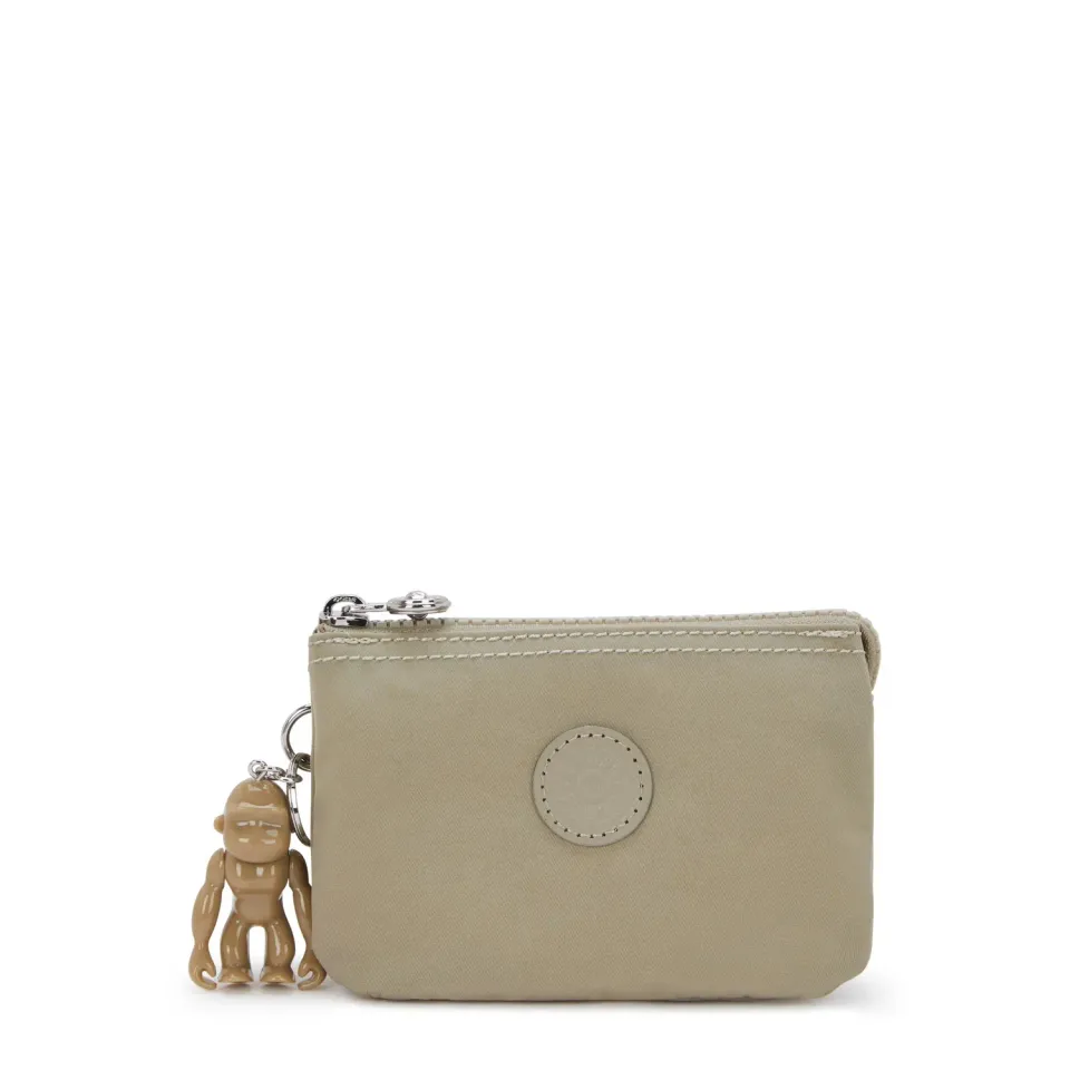 Kipling Creativity S portemonnee klein boho tan leerlook
