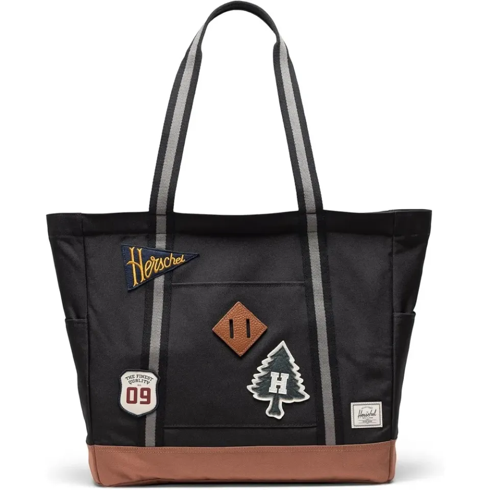 Herschel Heritage Tote shopper Patches Black