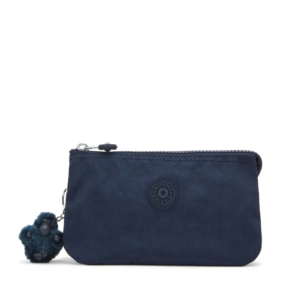 Kipling Creativity L buidelzak Groot Blue Bleu 2 blauw