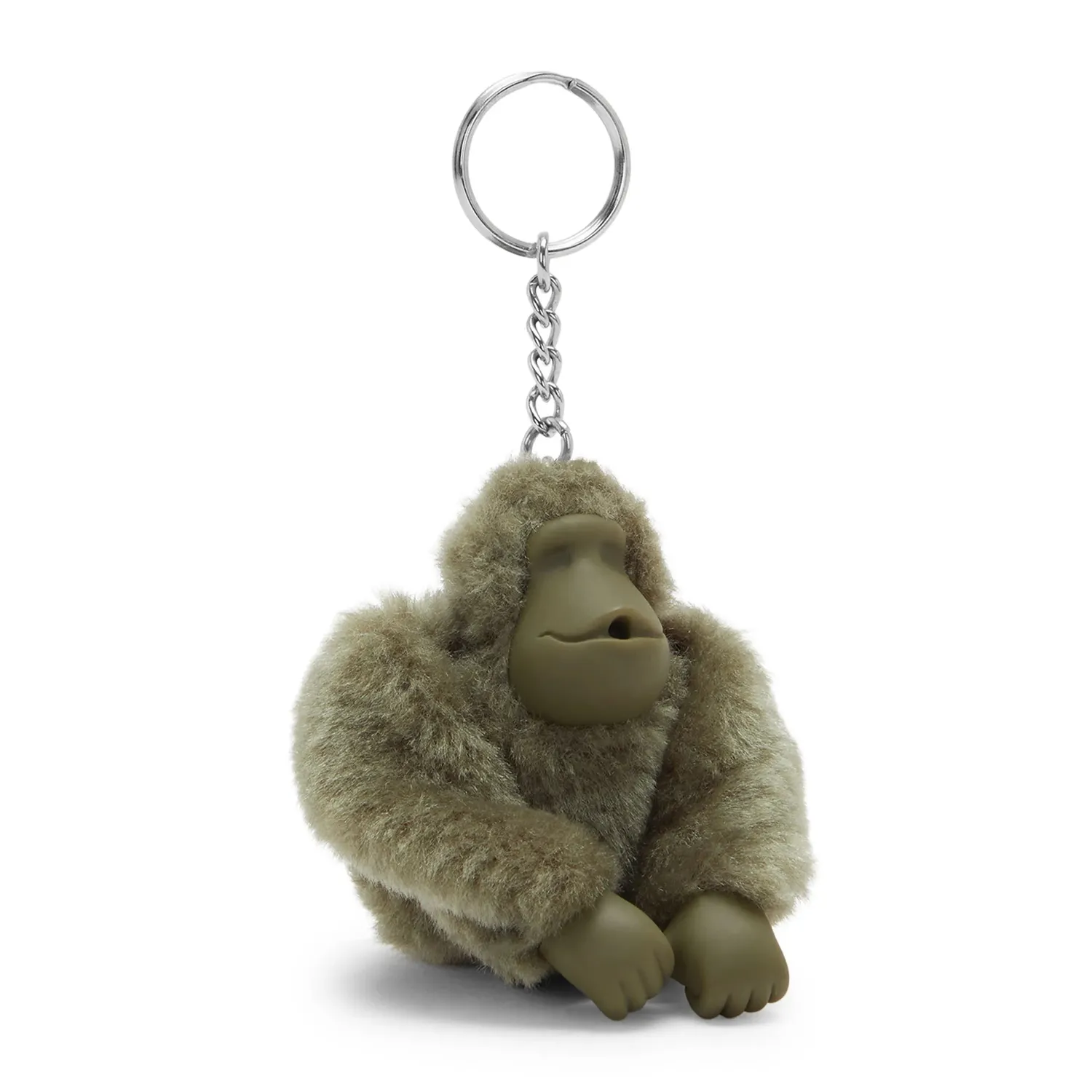 Kipling Monkeyclip M sleutelhanger Almost Sage medium pluizig
