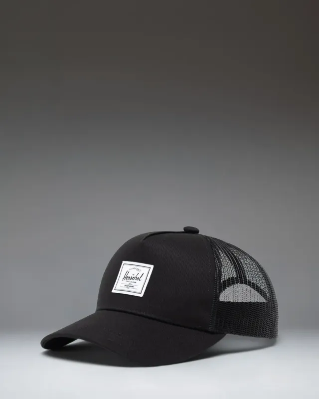 Herschel Whaler kinderpet zwart katoen met mesh