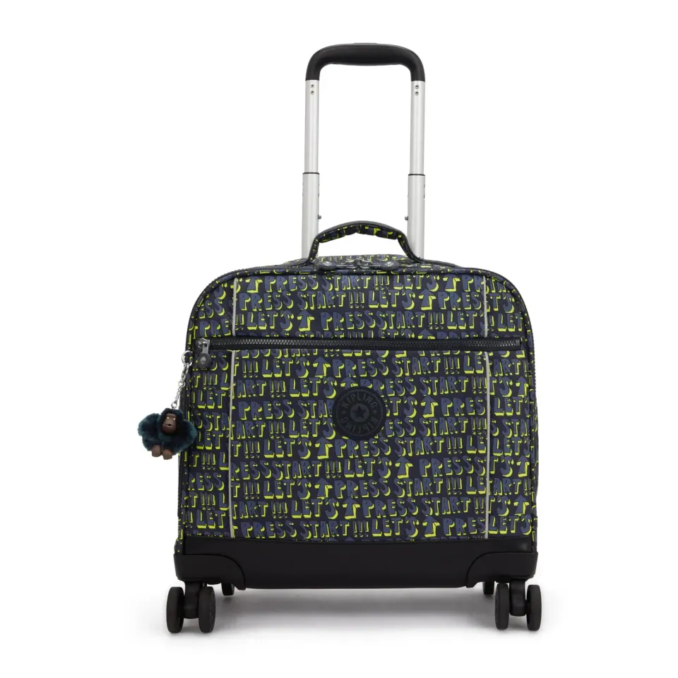 Kipling New Storia rugzak met wielen Lets Play Print groot laptopvak