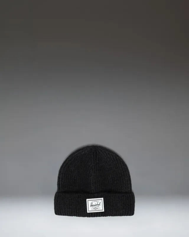 Herschel Baby Beanie muts zwart 6-12 maanden