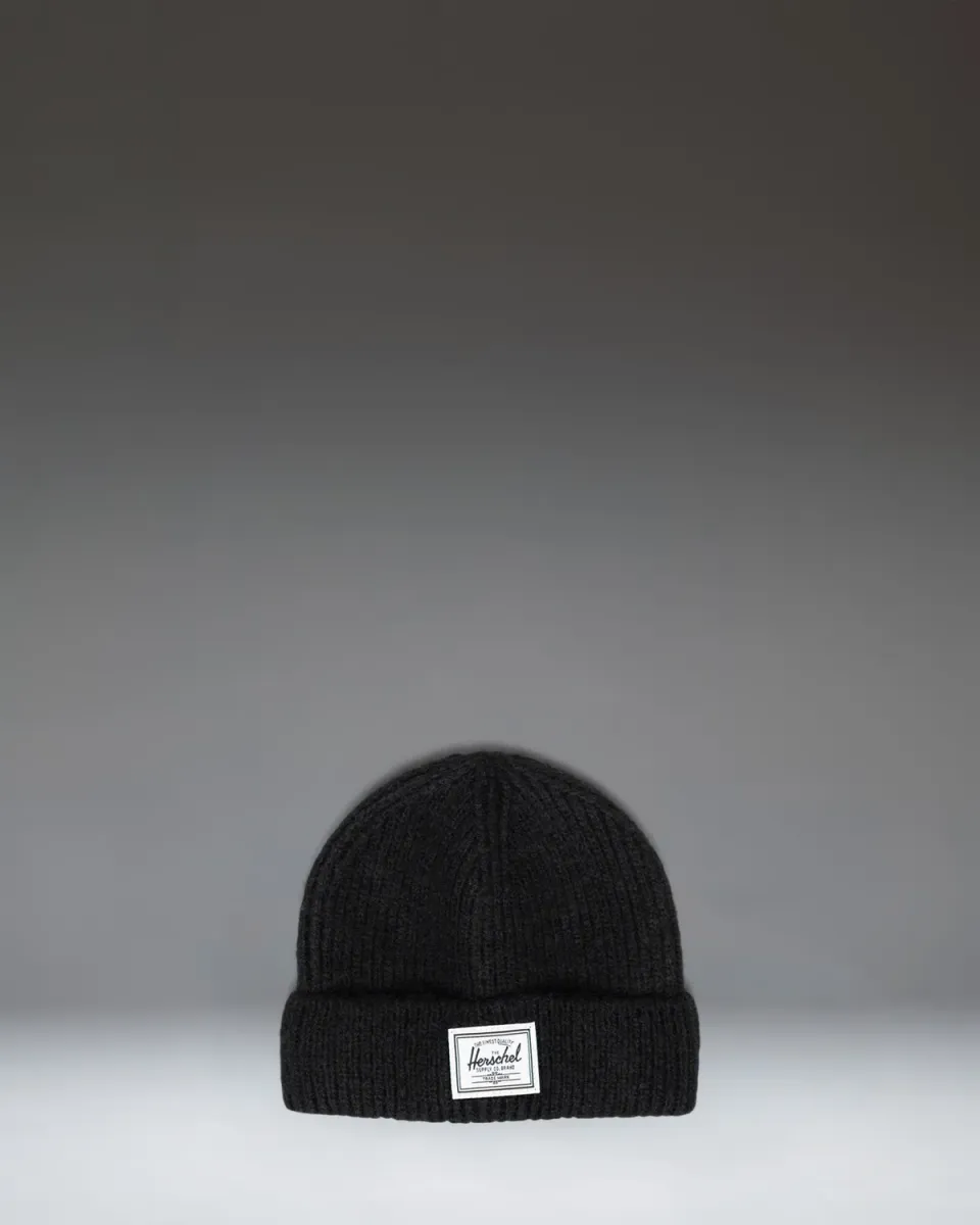 Herschel Baby Beanie muts zwart 6-12 maanden