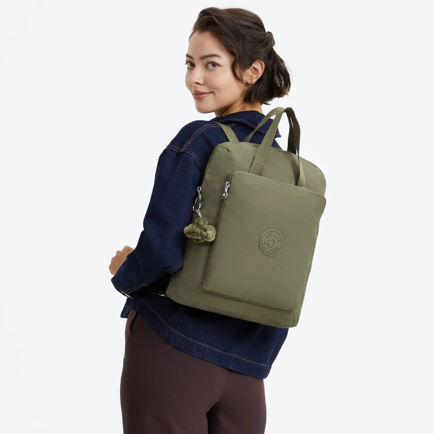 Kipling Kazuki rugzak Medium Almost Sage 13 inch laptop