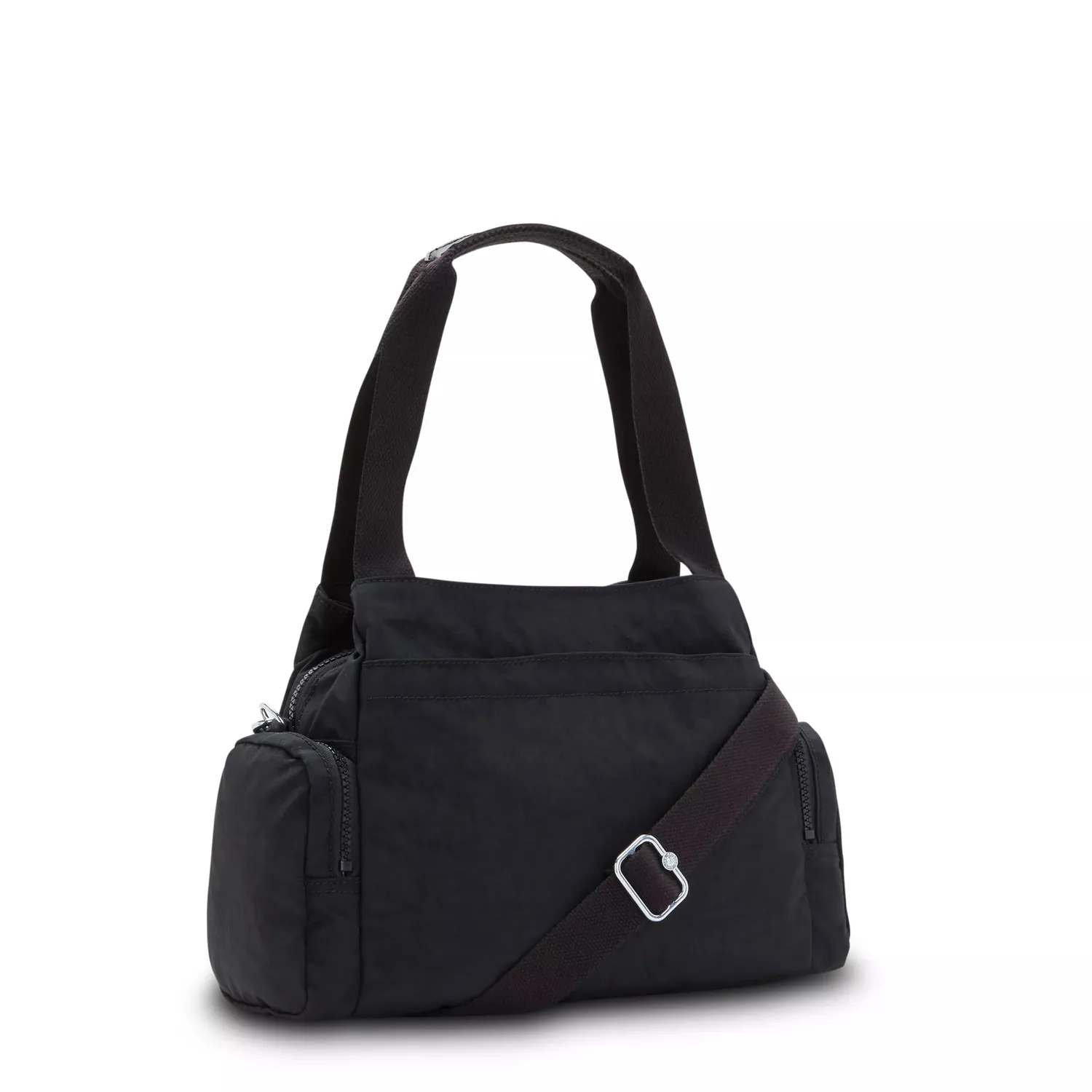 Kipling Felix L U schoudertas Klein Black Tonal ritsvakken