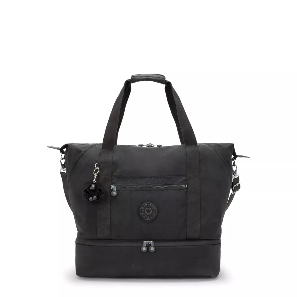 Kipling Art M Weekender reistas Black Noir Groot verstelbaar
