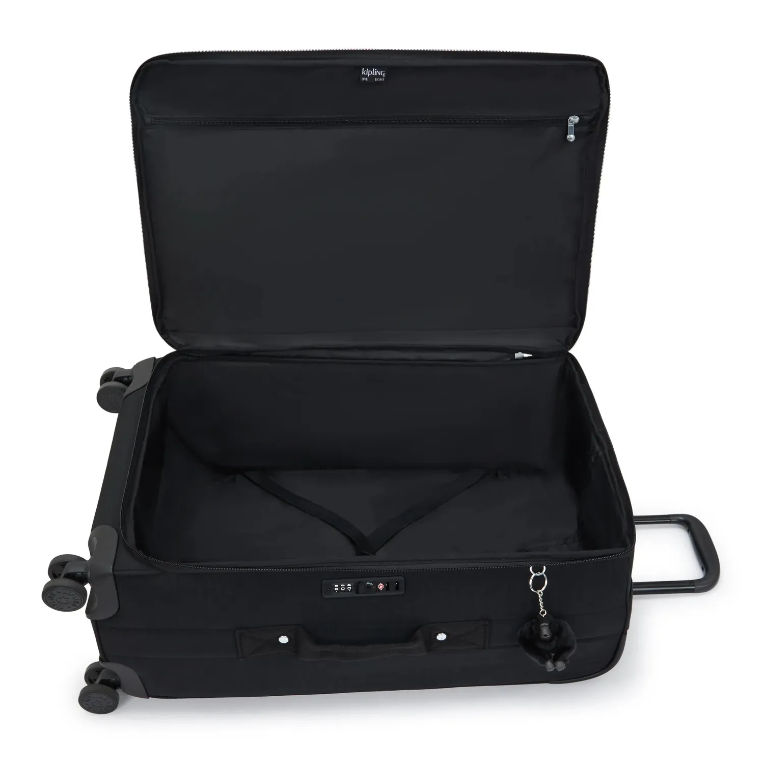 Kipling Jet M koffer Black Noir Medium met TSA-slot