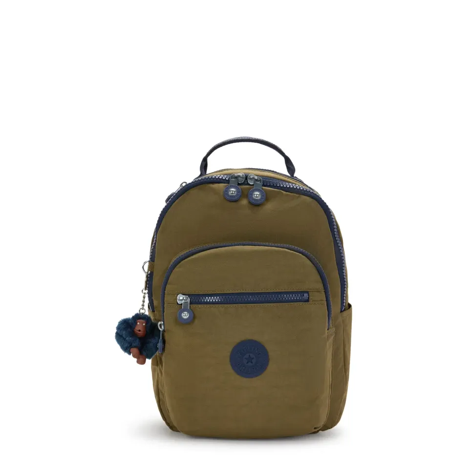 Kipling Seoul S rugzak klein Treasure Green waterafstotend