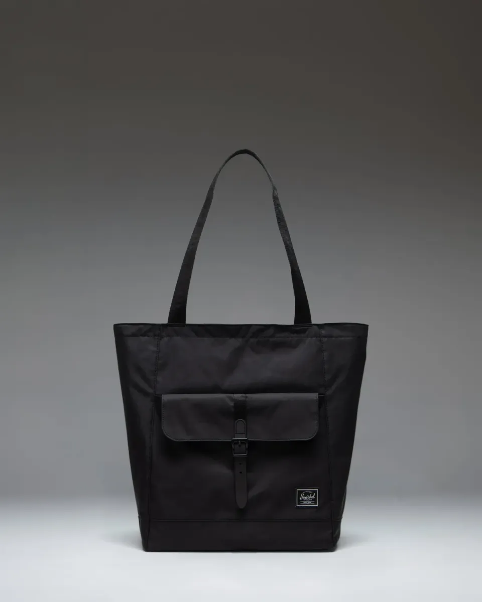 Herschel Retreat Tote Twill schoudertas Black-Grey twill