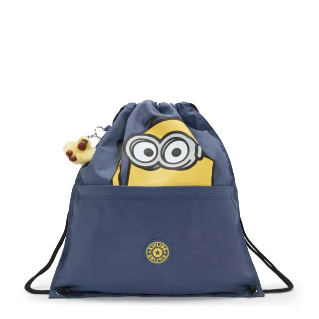 Kipling Supertaboo gymtas Dungaree Blue Medium Minions waterafstot.