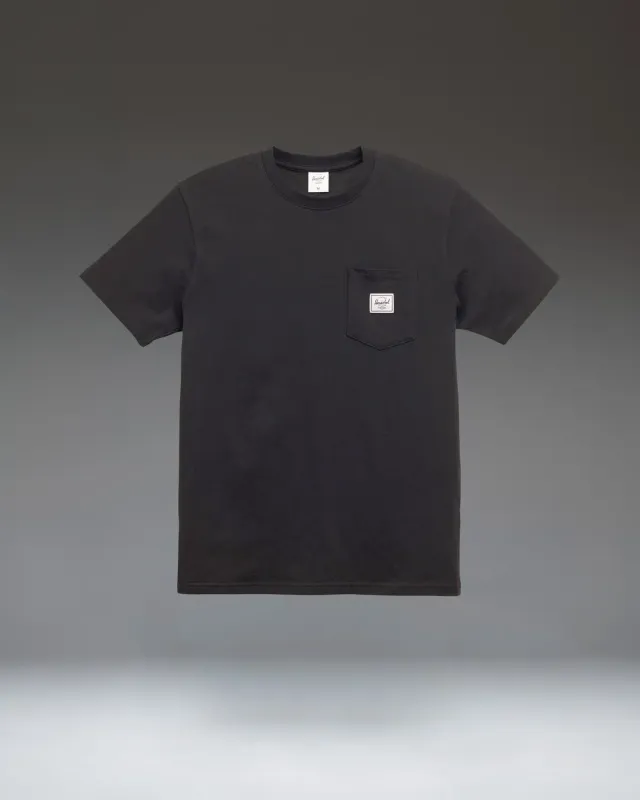Herschel Pocket Tee heren T-shirt Black katoen