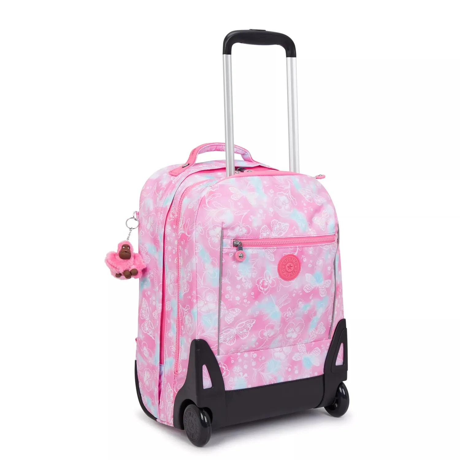 Kipling Sari trolley rugzak Groot Garden Clouds laptopvak