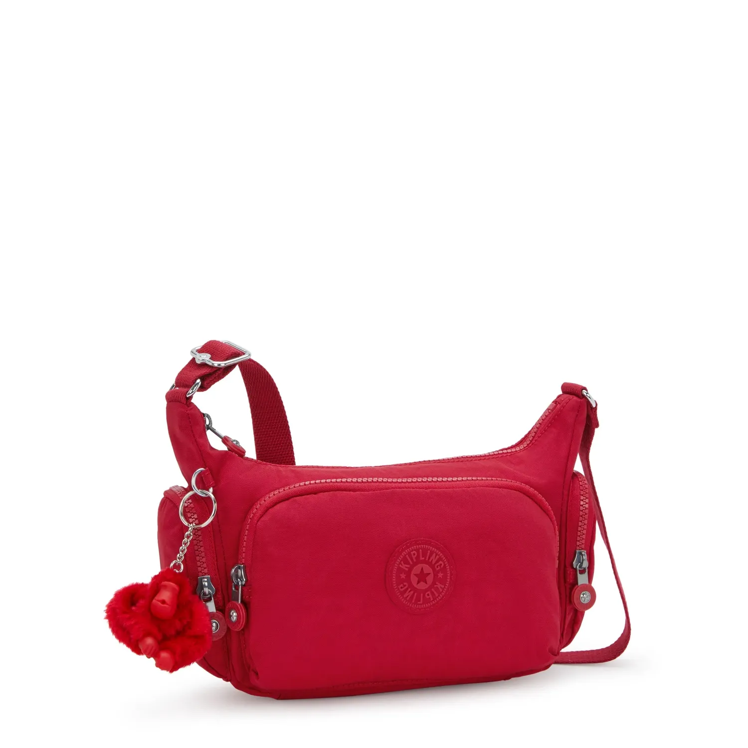 Kipling Gabbette S crossbodytas klein Ruby Red ritssluiting