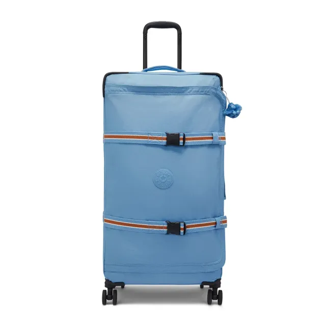 Kipling Spontaneous L koffer Groot Vintage Blue 4 wielen