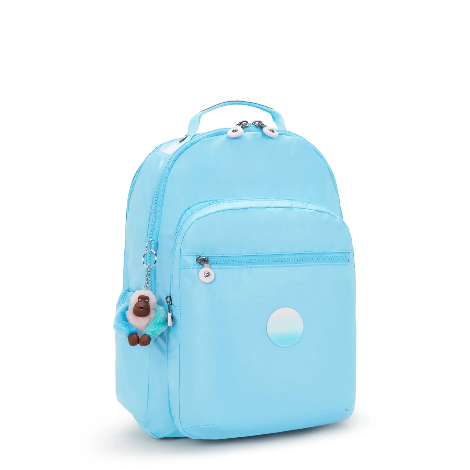 Kipling Seoul Lap rugzak Sea Blue Metallic groot 15 inch