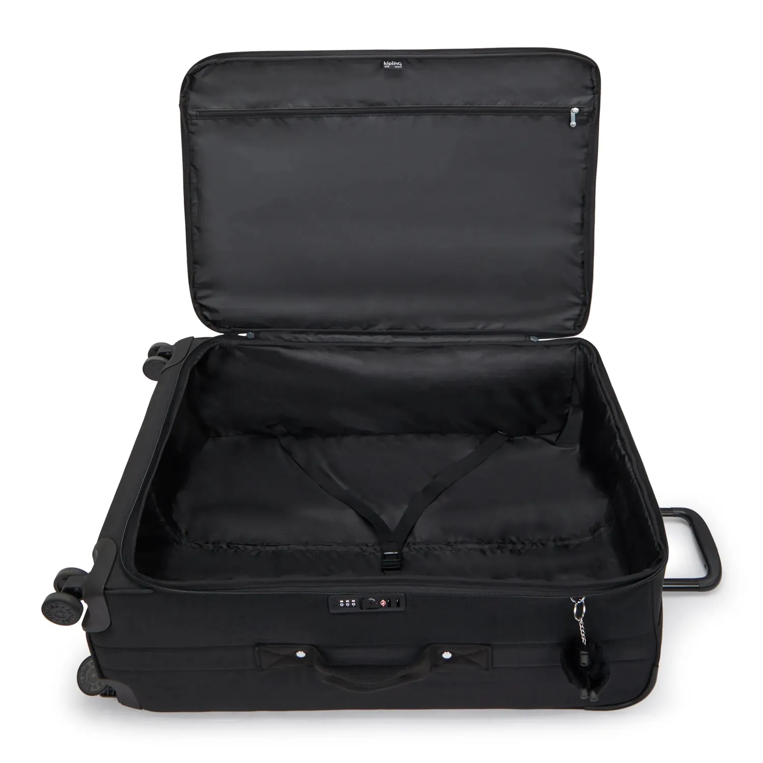 Kipling Jet L koffer black noir groot 4 wielen