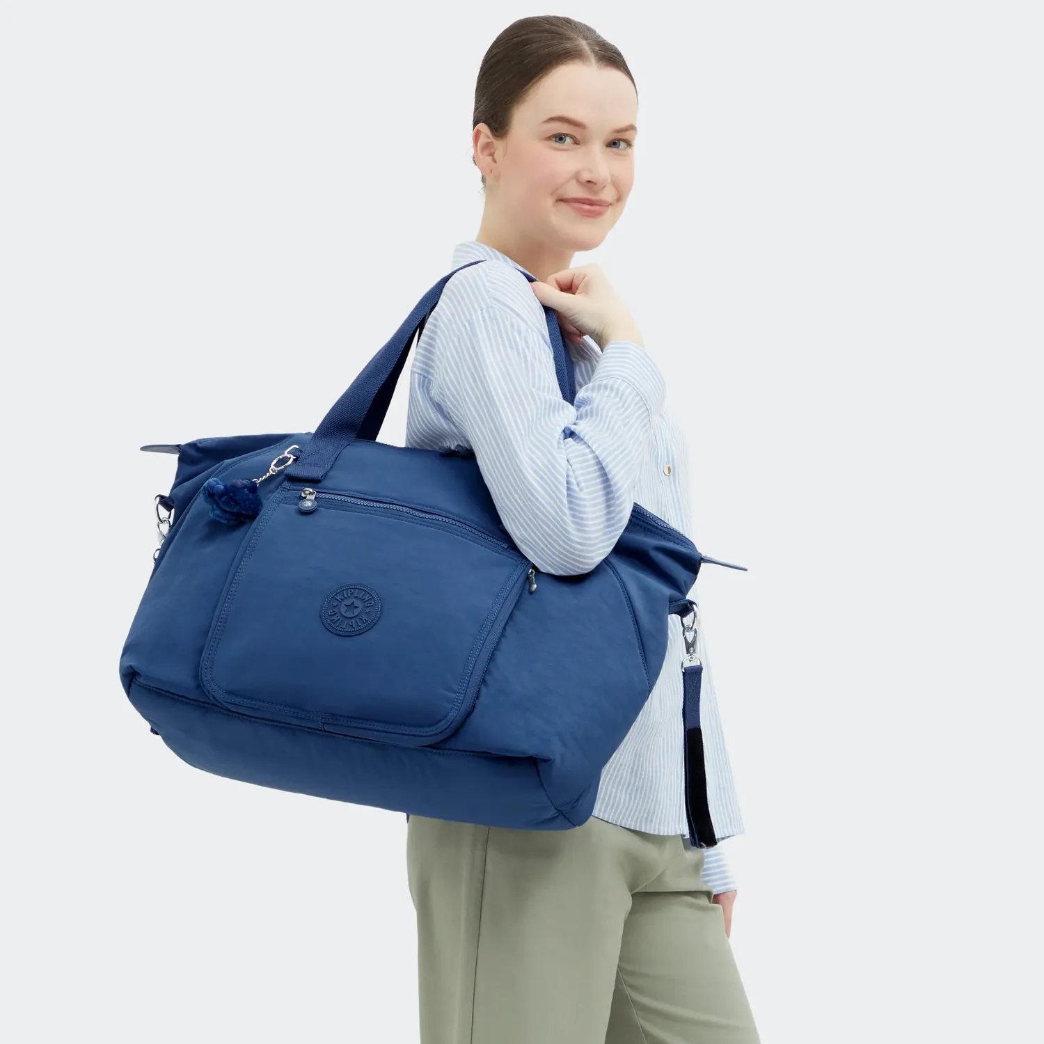 Kipling New Art M Babybag luiertas casual blue groot verschoonmat