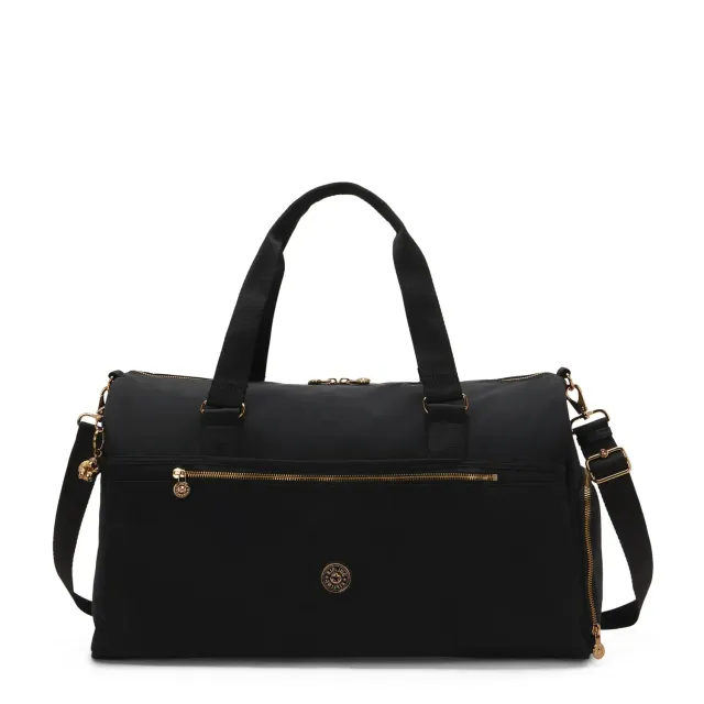 Kipling Dulcie weekendtas Groot Blush Gold Black laptopvak