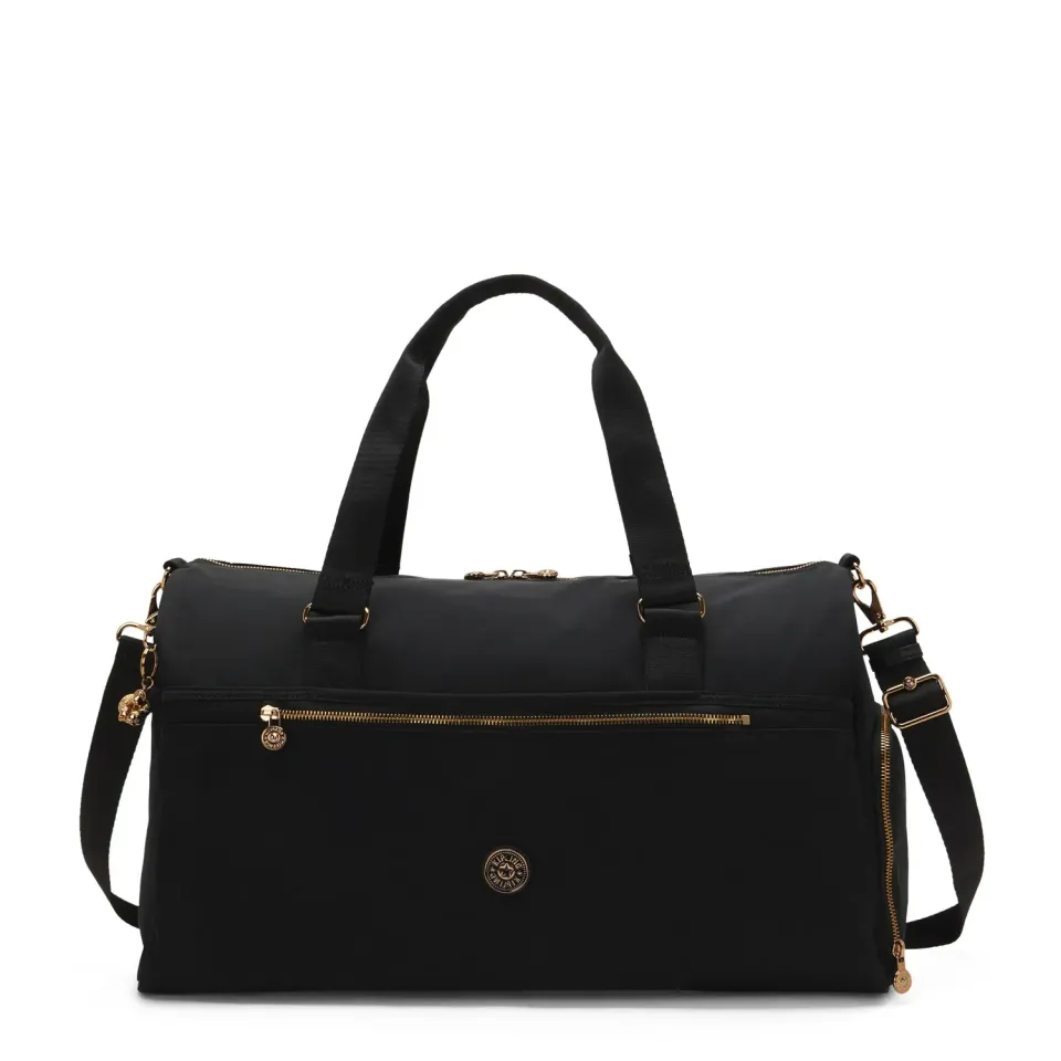Kipling Dulcie weekendtas Groot Blush Gold Black laptopvak