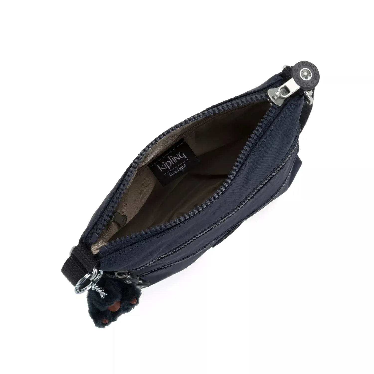 Kipling Keiko crossbody tas klein True Blue Tonal waterafstotend