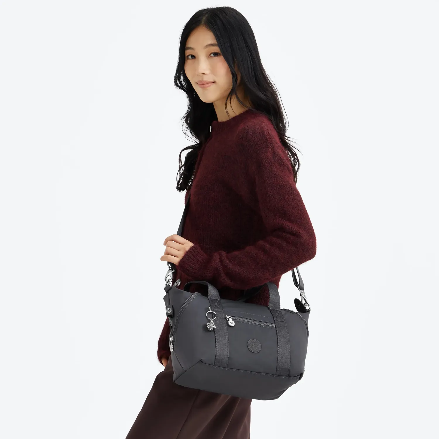 Kipling Art Mini schoudertas Moonlit Slate klein hand- schouder