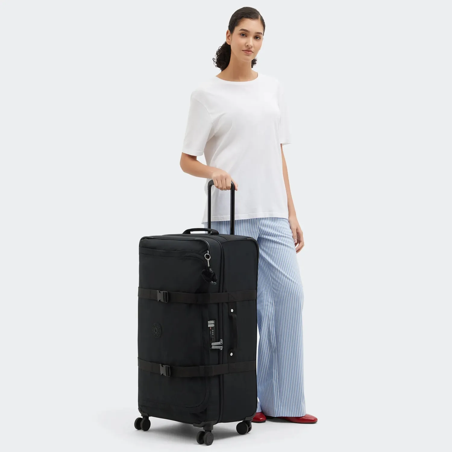 Kipling Spontaneous L koffer Black Noir groot TSA-slot
