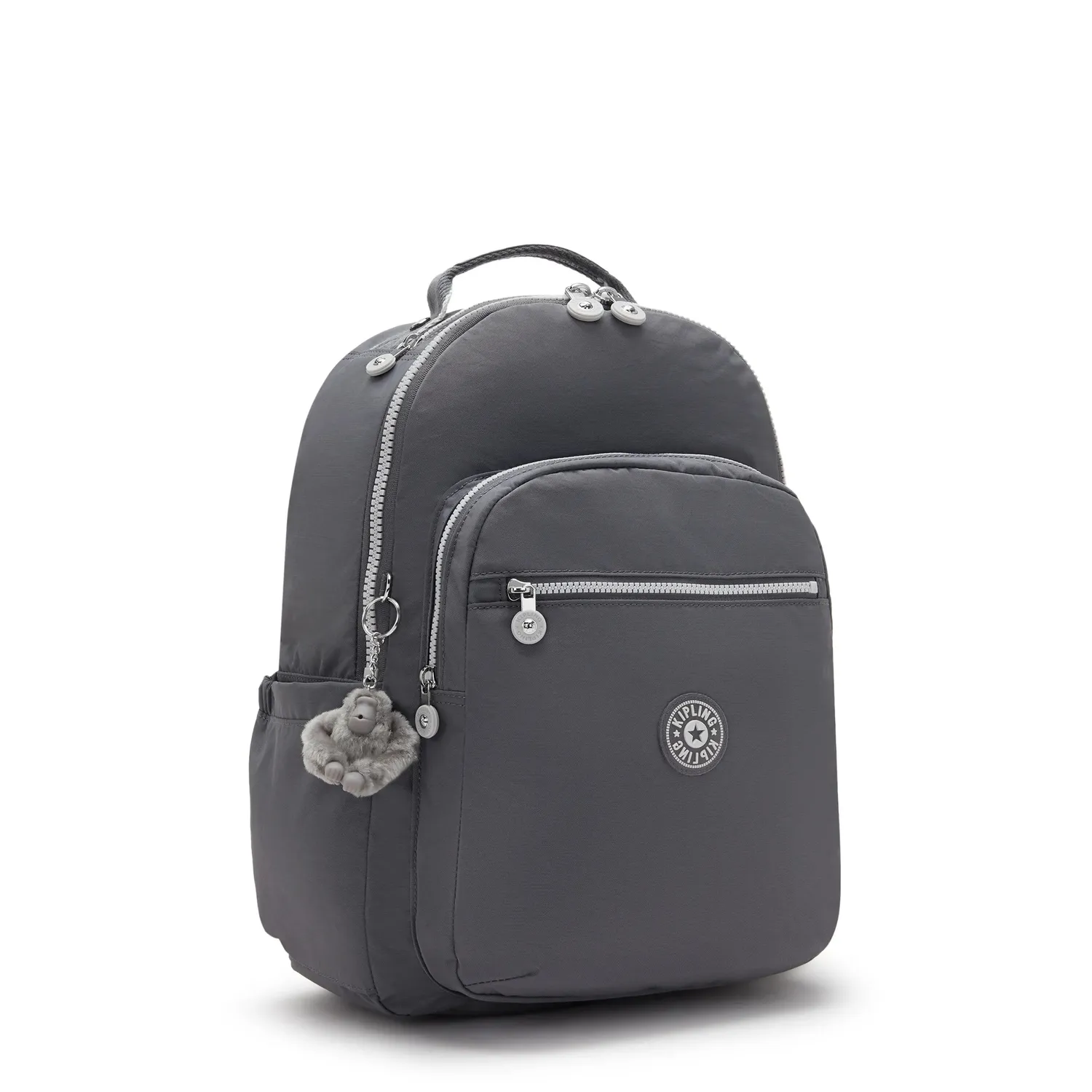 Kipling Seoul rugzak Groot Moonlit Grey 15 inch