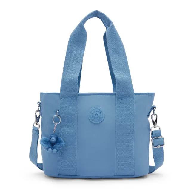 Kipling Minta M Up shopper vintage blue medium met rits