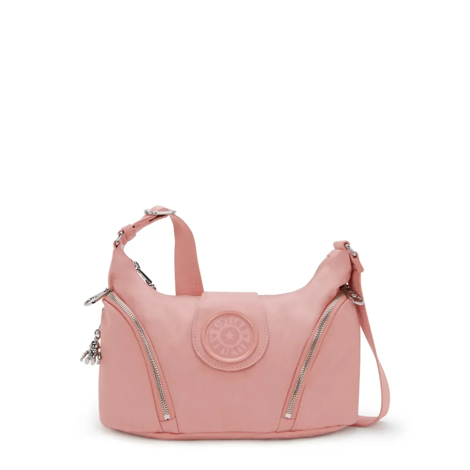 Kipling Sera M crossbodytas Rose Spice medium met ritsvakken