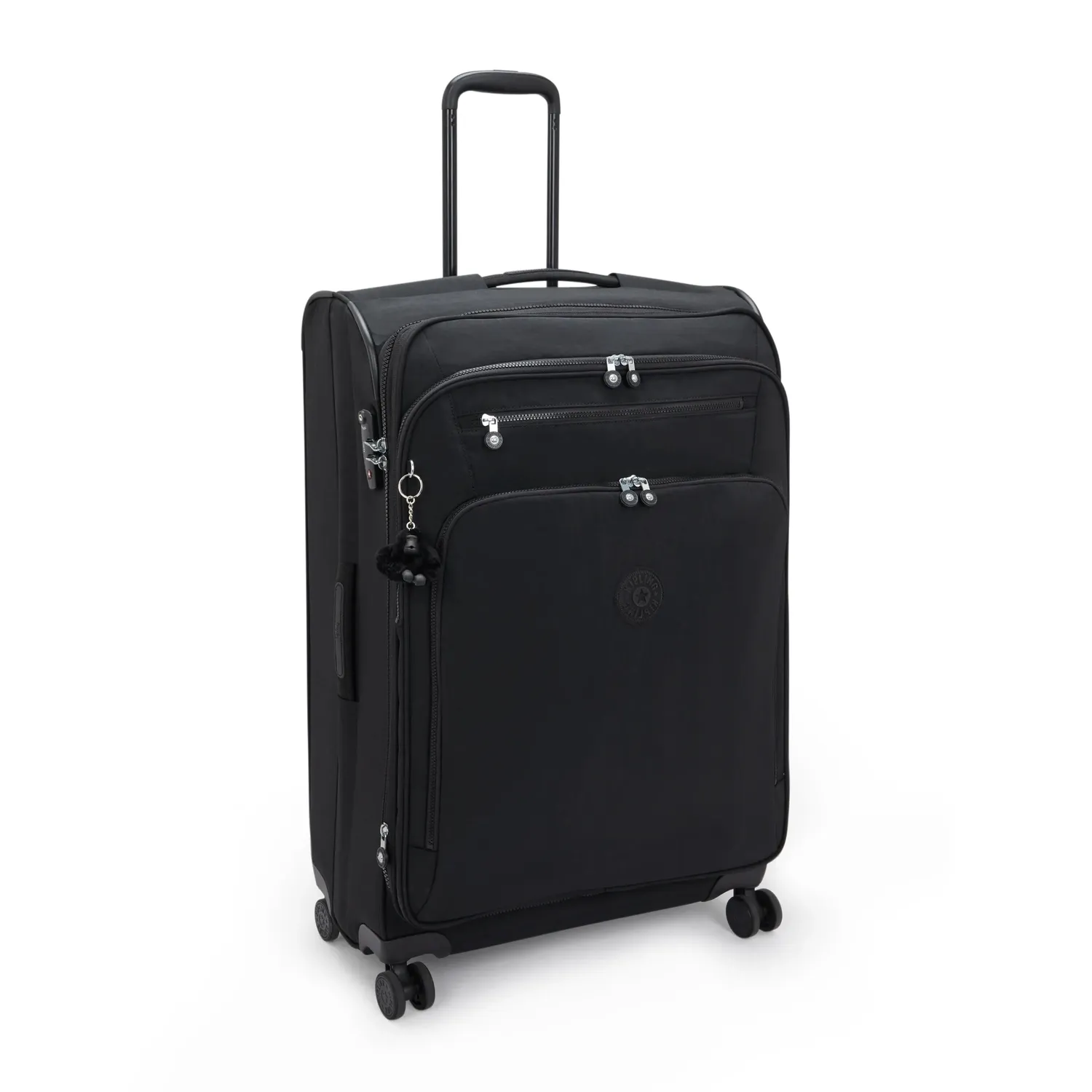 Kipling Youri Spin L koffer Black Noir groot uitbreidbaar