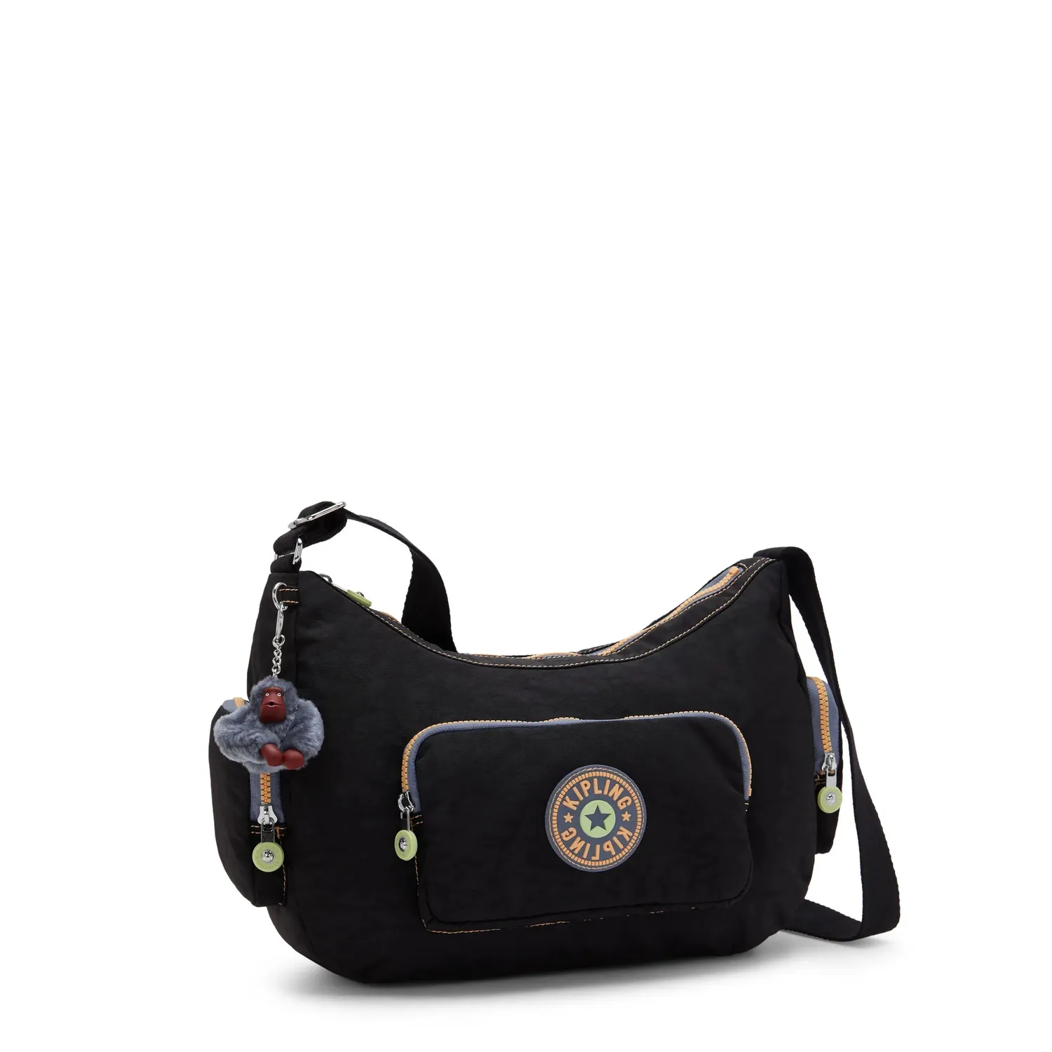 Kipling Gabbina Energy schoudertas Medium Energy Black crossbody