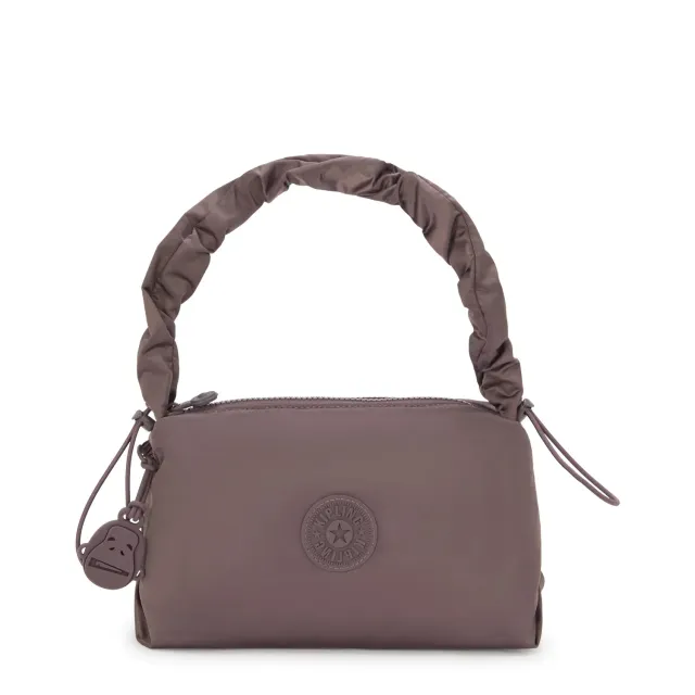 Kipling Eleni schoudertas Klein Simply Mocha met ritsvak