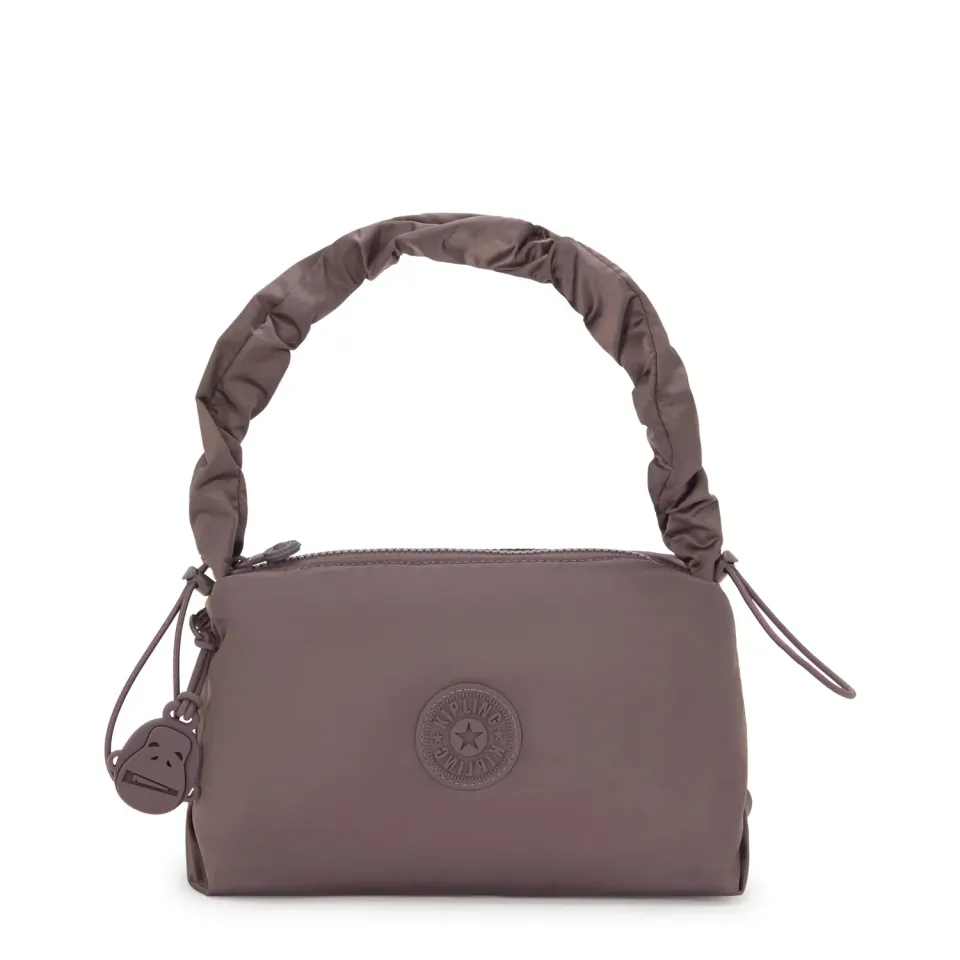 Kipling Eleni schoudertas Klein Simply Mocha met ritsvak